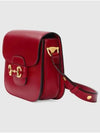 Horsebit 1955 Small Leather Shoulder Bag Red - GUCCI - BALAAN 3