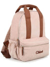 Kids Logo Embroidered Corduroy Backpack Pink C20275 454 - CHLOE - BALAAN 4