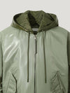 GREEN GLOSSY Layered MA 1 Jumper - IRO - BALAAN 3