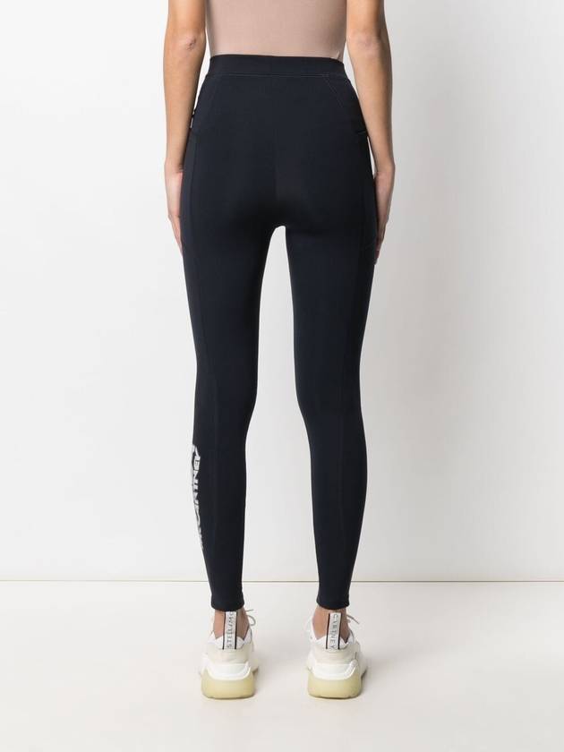 Women's Skuba Logo Print Leggings Navy - STELLA MCCARTNEY - BALAAN 4