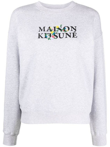 Maison Kitsuné Maison Kitsune Flowers Comfort Sweatshirt Clothing - MAISON KITSUNE - BALAAN 1