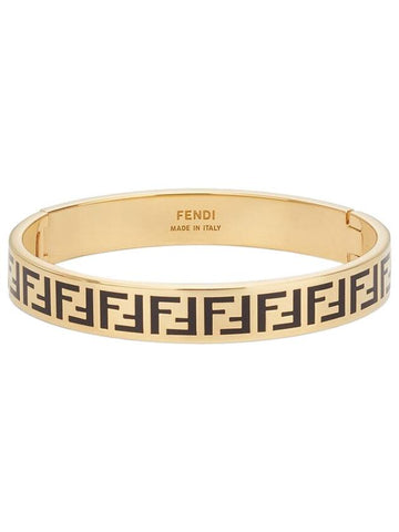 FF Logo Bracelet Gold - FENDI - BALAAN 1