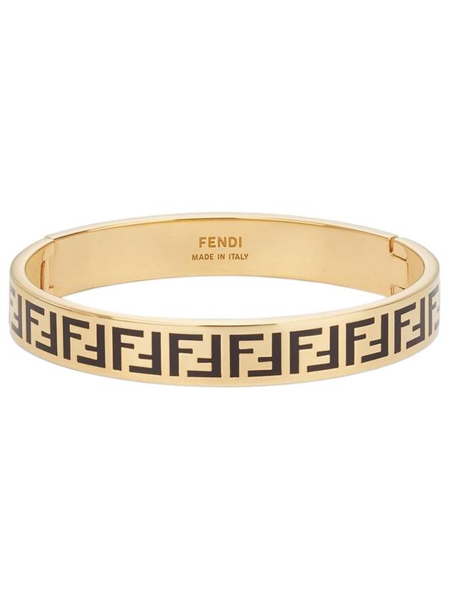 FF Logo Bracelet Gold - FENDI - BALAAN 1