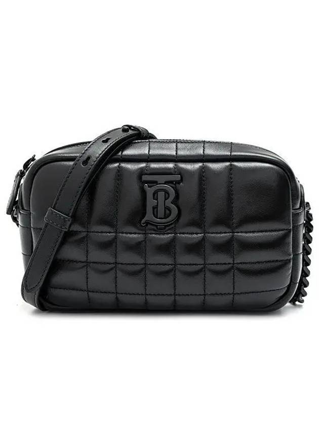 Lola Quilted Leather Mini Camera Bag Black - BURBERRY - BALAAN 2