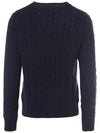 Embroidery Logo Cable Knit Top Navy - POLO RALPH LAUREN - BALAAN 4