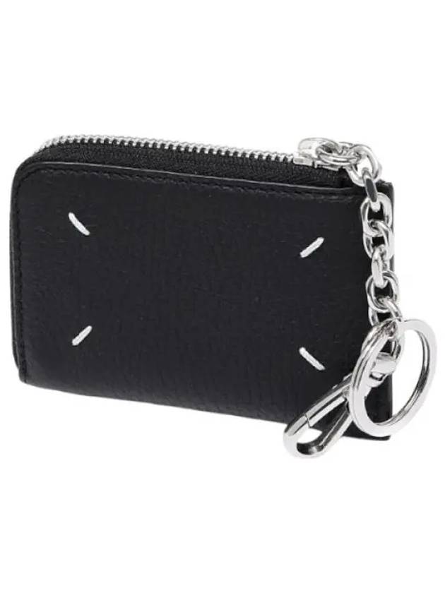 Key Ring Zipper Card Wallet Black - MAISON MARGIELA - BALAAN 2