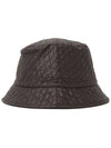 Quilted Nylon Bucket Hat Black - MONCLER - BALAAN 4