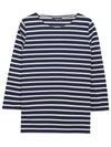 Galathee Striped Sailor Long Sleeve T-Shirt Navy - SAINT JAMES - BALAAN 1