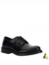 Brushed Leather Derby Nero - PRADA - BALAAN 2