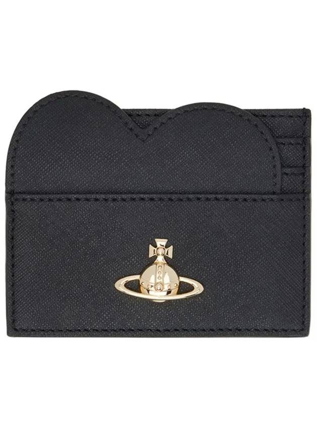 5112001IU S000B N401 Vegan Biogreen Saffiano Heart Women s Card Holder Wallet - VIVIENNE WESTWOOD - BALAAN 2