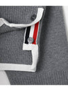 V-Neck Diagonal Armband Cardigan Grey - THOM BROWNE - BALAAN 10