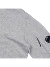 Men's Lens Wappen Fleece Hoodie Grey - CP COMPANY - BALAAN 5