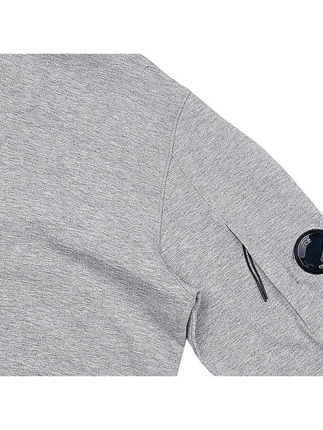 Men's Lens Wappen Fleece Hoodie Grey - CP COMPANY - BALAAN 5