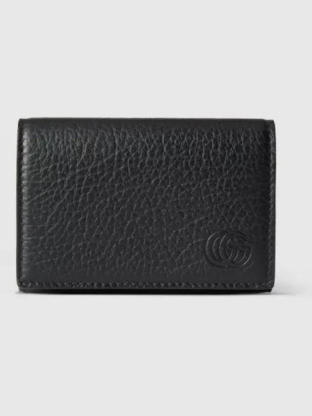 Card case with double G decoration black leather 795335AADD71000 - GUCCI - BALAAN 2