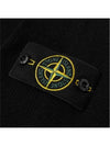 Waffen Patch Round Neck Wool Knit Top Black - STONE ISLAND - BALAAN 7