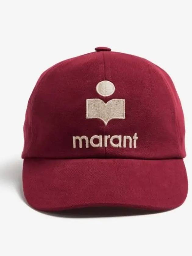 Tyron Logo Cotton Ball Cap Red - ISABEL MARANT - BALAAN 2