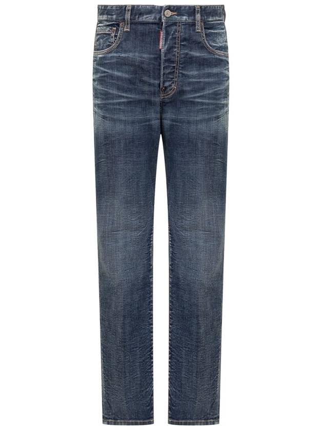 Denim Straight Pants S75LB0889S30342 470 BLUE - DSQUARED2 - BALAAN 2