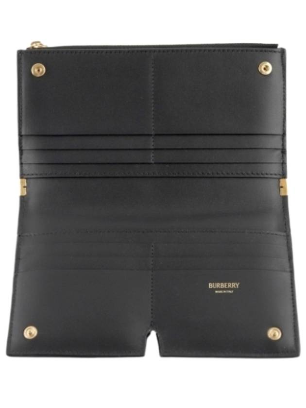 Quilted Leather Medium Wallet Black - BURBERRY - BALAAN 3