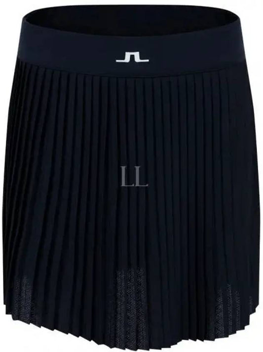 Women's Binx Pleated Skirt Navy - J.LINDEBERG - BALAAN 2