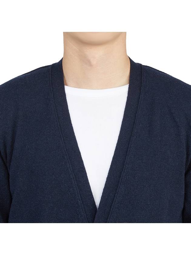 Cashmere Back Stitch Cardigan Navy - MAISON MARGIELA - BALAAN 7