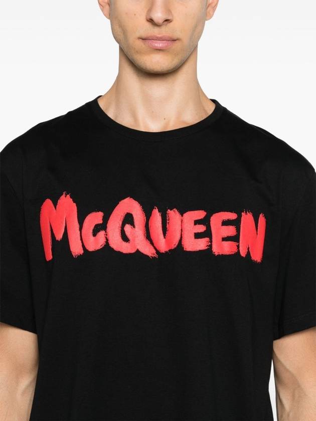 ALEXANDER MCQUEEN T-SHIRT GRAFFITI PRINT - ALEXANDER MCQUEEN - BALAAN 5