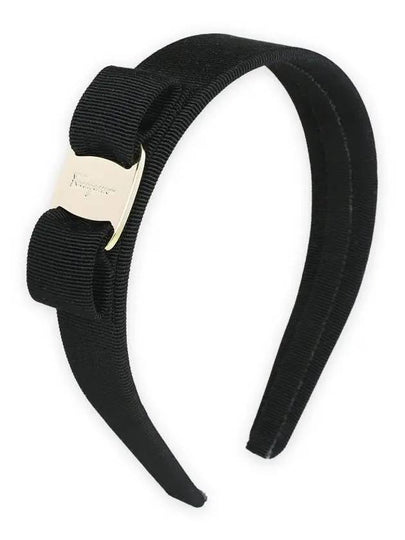 Vara Bow Hairband Black - SALVATORE FERRAGAMO - BALAAN 2