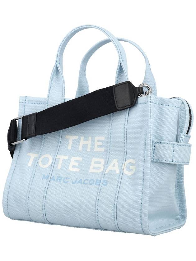 Logo Canvas Small Tote Bag Blue - MARC JACOBS - BALAAN 4