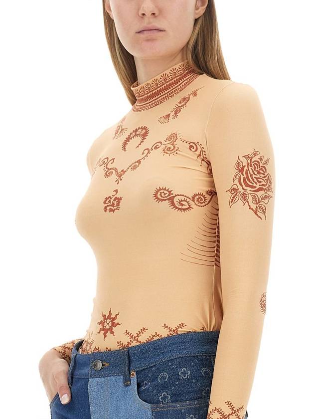 Marine Serre Henna Print Top - MARINE SERRE - BALAAN 4