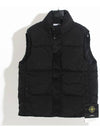 High Neck Padded Vest Black - STONE ISLAND - BALAAN 2