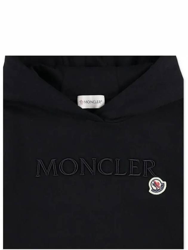 Moncler Kids 8 10 Logo Hoodie Black - MONCLER - BALAAN 2