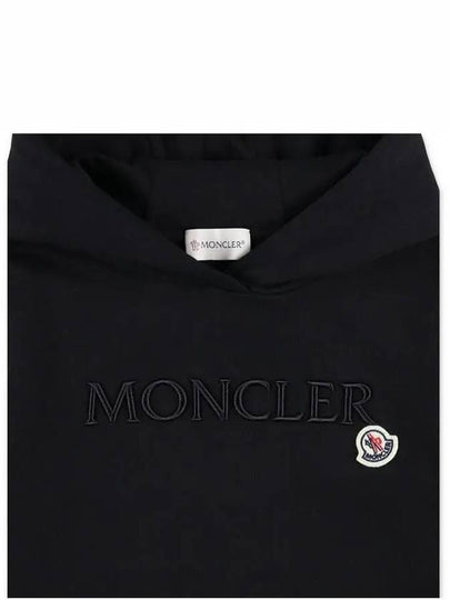 Moncler Junior 12 14 Logo Hoodie Black - MONCLER - BALAAN 2