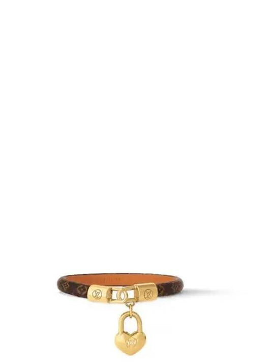 Crazy In Lock Charm Bracelet Gold Brown - LOUIS VUITTON - BALAAN 2