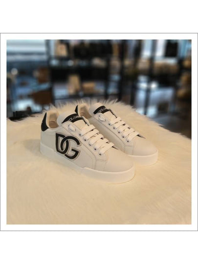 DG Logo Portofino Low Top Sneakers White - DOLCE&GABBANA - BALAAN 2