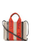 Woody Logo Small Tote Bag Orange - CHLOE - BALAAN 4