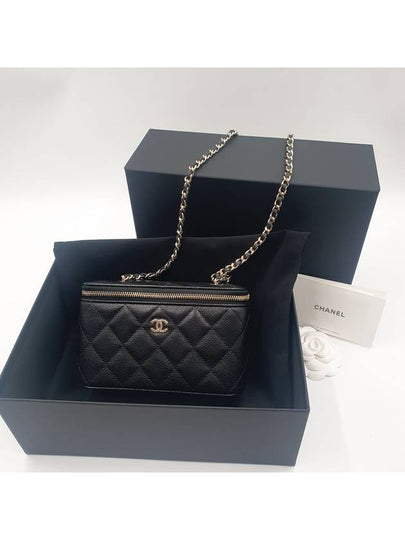 Classic Caviar Vanity Cross Bag Gold Plated Black - CHANEL - BALAAN 2