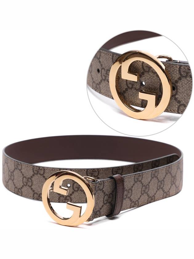 Blondie Belt Brown Beige Ebony - GUCCI - BALAAN 3