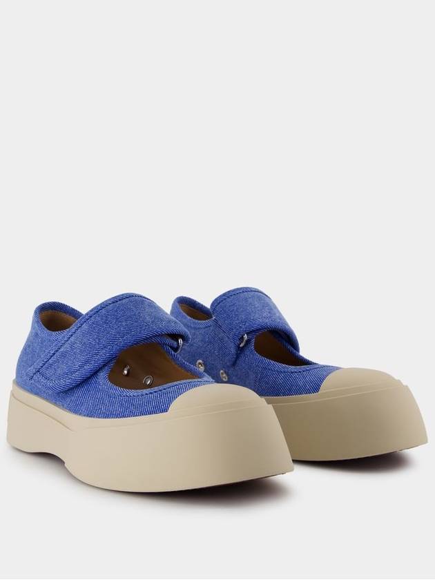 Mary Jane Sneakers - Marni - Cotton - Blue - MARNI - BALAAN 2