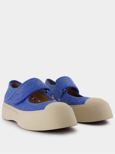 Mary Jane Sneakers - Marni - Cotton - Blue - MARNI - BALAAN 2