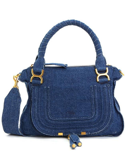 Marcie Double Carry Shoulder Bag Blue - CHLOE - BALAAN 2