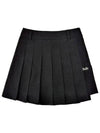 Peach Brushed Pocket Pleated Skirt Black - MONBIRDIE GOLF - BALAAN 3