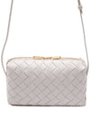 Intrecciato Mini Cross Bag White - BOTTEGA VENETA - BALAAN 2