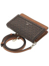 Jet Set Small Logo Smartphone Convertible Cross Bag Brown - MICHAEL KORS - BALAAN 5