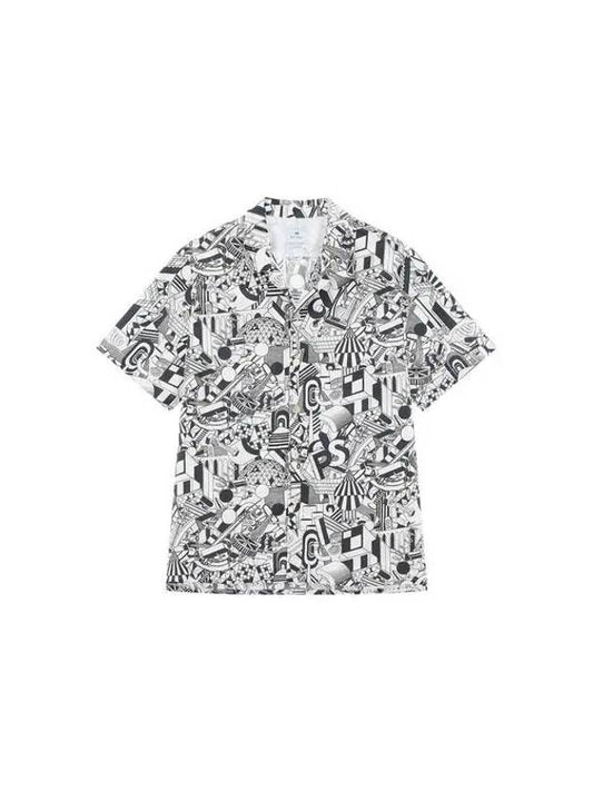 PS Industrial Cotton Shirt White - PAUL SMITH - BALAAN 1