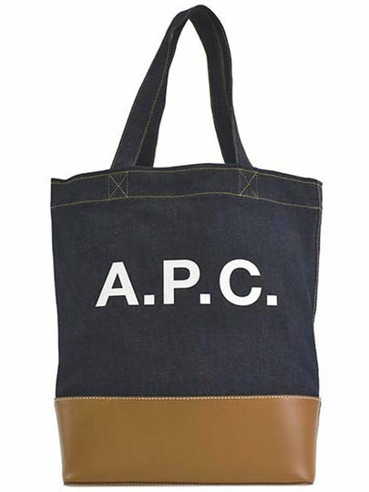 Logo Denim Axelle Tote Bag Navy - A.P.C. - BALAAN 2