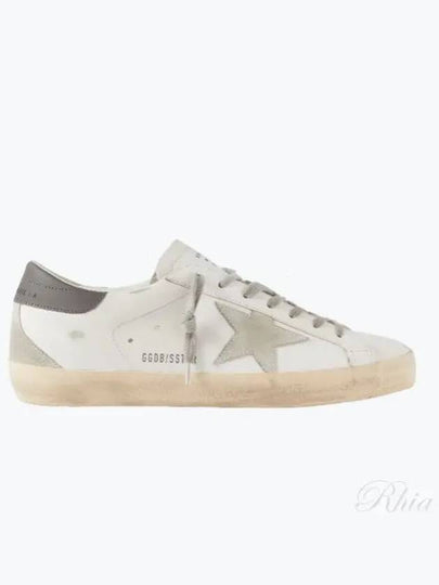 Superstar Grey Tab Low Top Sneakers White - GOLDEN GOOSE - BALAAN 2