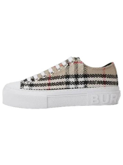 Vintage Check Boucle Low Top Sneakers Beige - BURBERRY - BALAAN 2