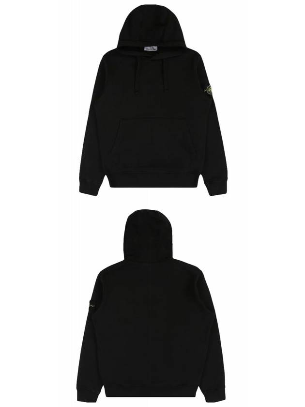 Signature Logo Patch Hoodie Black - STONE ISLAND - BALAAN 5