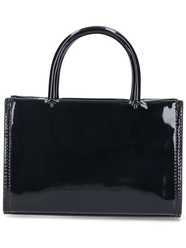 Ella Bio Patent Tote Bag Black - TORY BURCH - BALAAN 4