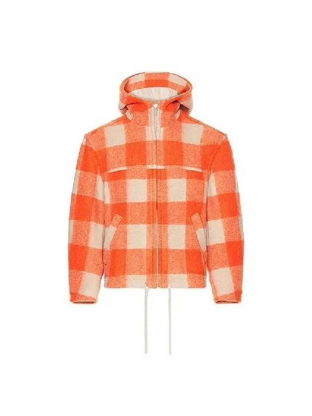 Check hooded zip up orange - ISABEL MARANT - BALAAN 2