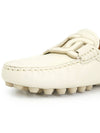 Kate Gommino Bubble Leather Driving Shoes Off White - TOD'S - BALAAN 8